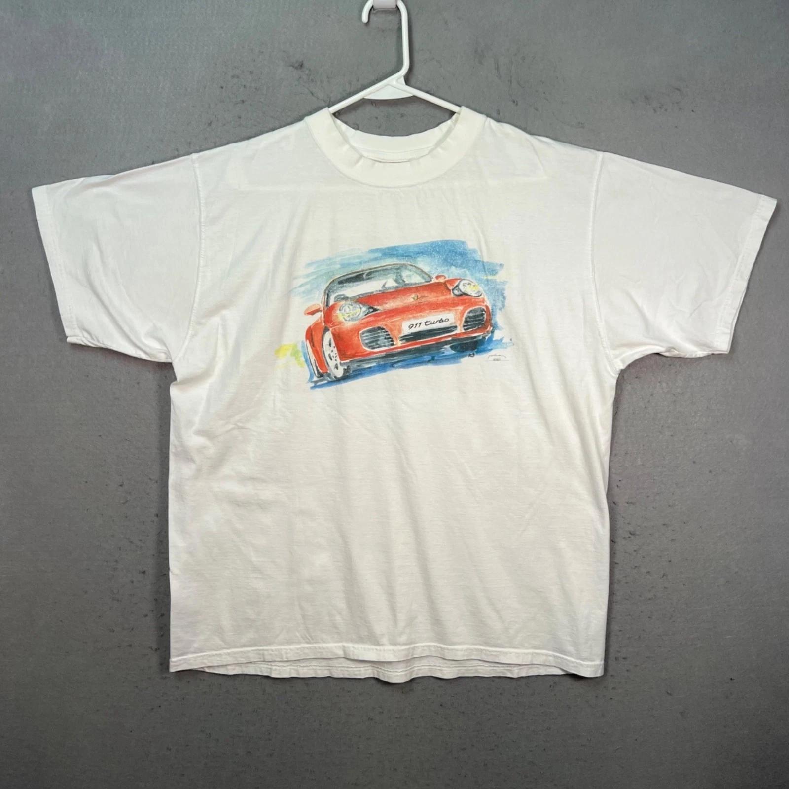 Vintage Porsche 911 Turbo White T-Shirt Short Sleeve 100% Cotton Size XL 3XL
Vintage Porsche 911 Turbo White T-Shirt Short Sleeve 100% Cotton Size XL 3XL