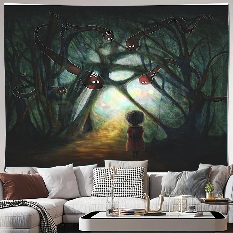 Dark Forest Tapestry Mystical Woods Wall Hanging Gothic Home Decor Nature Landscape Fantasy Art Spooky Vibes Halloween Decor Roo 74x94cm(29x37in)
Dark Forest Tapestry Mystical Woods Wall Hanging Gothic Home Decor Nature Landscape Fantasy Art Spooky Vibes Halloween Decor Roo 74x94cm(29x37in)