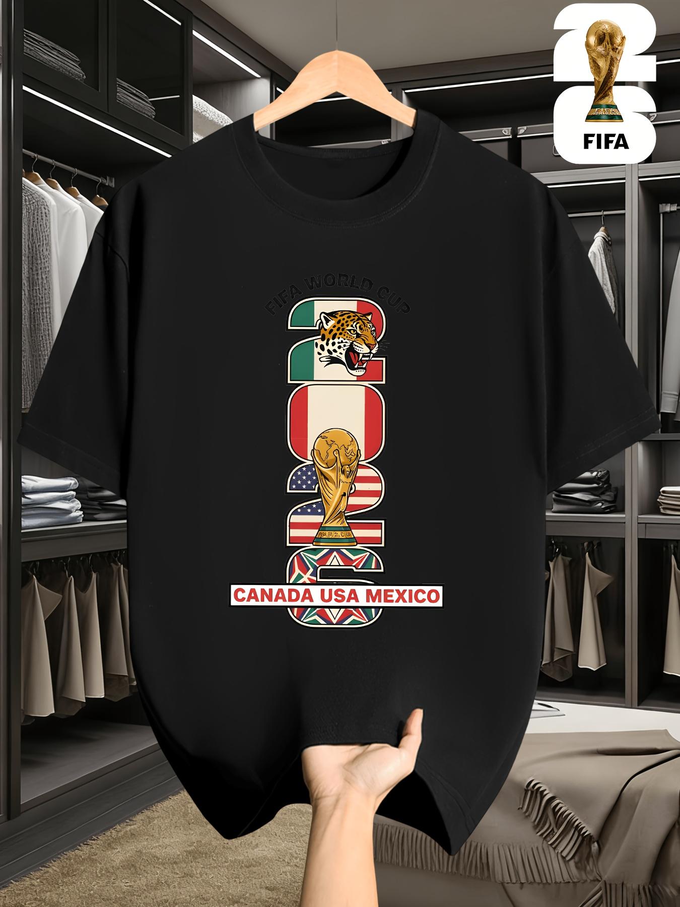2026 ЧМ по футболу США-Мексика/FIFA Футбол Повседневная футболка с коротким рукавом/Принт в уличном стиле/Удобный летний топ S чёрный
2026 ЧМ по футболу США-Мексика/FIFA Футбол Повседневная футболка с коротким рукавом/Принт в уличном стиле/Удобный летний топ S чёрный