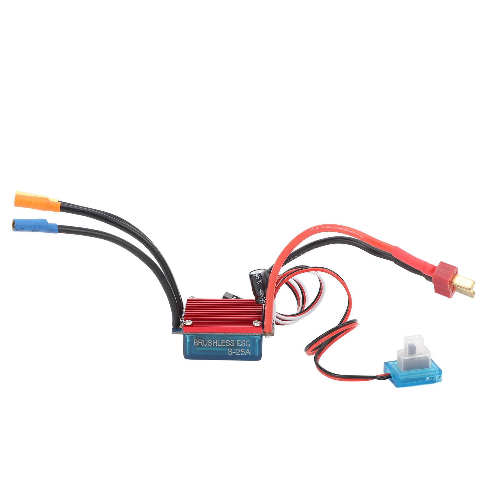 25A Brushless ESC Strong Anti Interference RC Electronic Speed Controller for 114 116 Car Boat
25A Brushless ESC Strong Anti Interference RC Electronic Speed Controller for 114 116 Car Boat