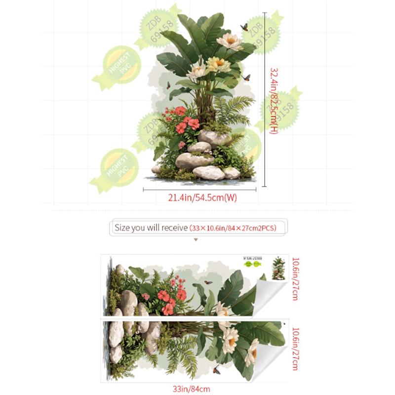 Large Size Green Plant Wall Decal Sticker For Home Decoration Living Room Bedroom Art Removable PVC Eco-friendly Decals Murals
Large Size Green Plant Wall Decal Sticker For Home Decoration Living Room Bedroom Art Removable PVC Eco-friendly Decals Murals