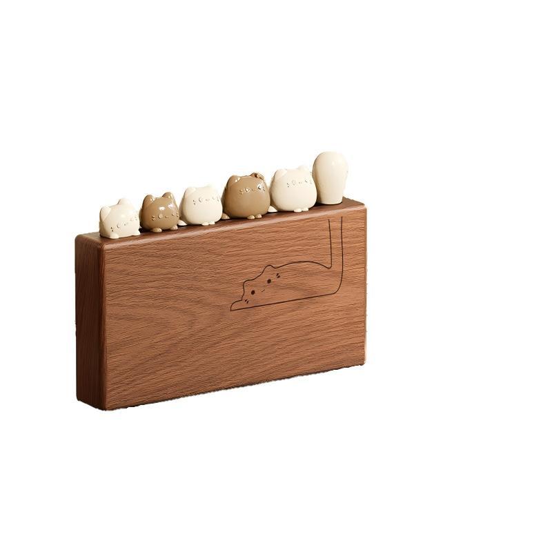 Cat Fruit Forks With Wooden Holder, Stainless Steel Dessert Forks Set For Appetizer Cake Cheese, Reusable Mini Tasting Fork
Cat Fruit Forks With Wooden Holder, Stainless Steel Dessert Forks Set For Appetizer Cake Cheese, Reusable Mini Tasting Fork