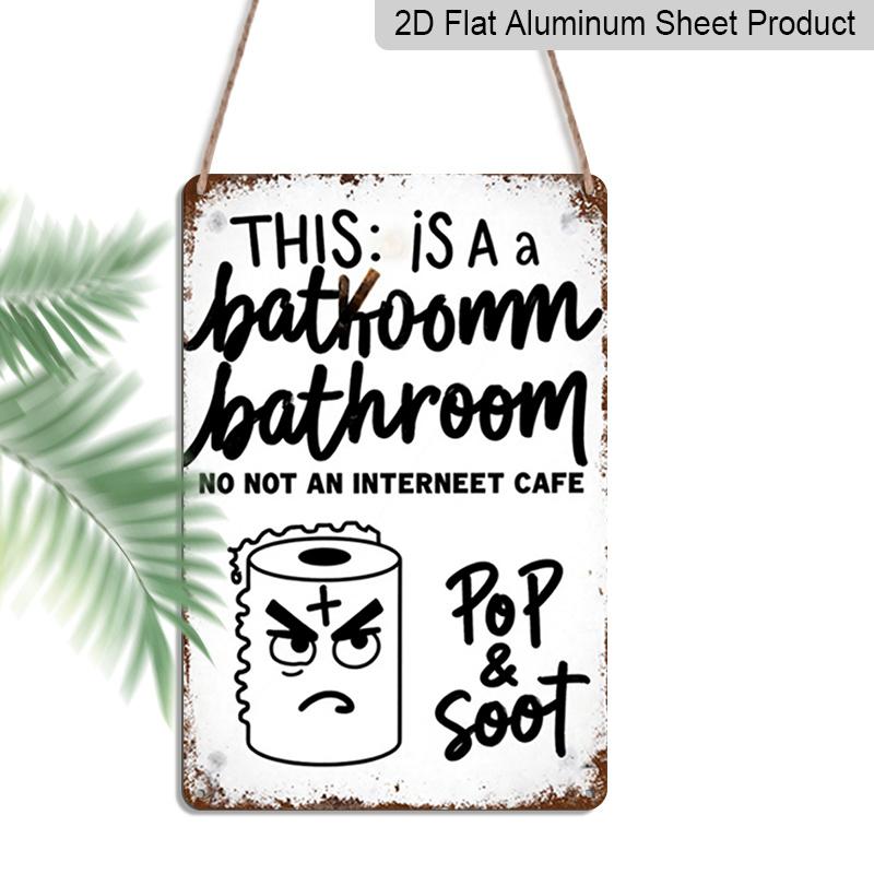 2D Flat - Is This A Bathroom in An Internet Cafe A Vintage Aluminium Decorative Sign Measuring 8X12 Inches. Perfect for Christmas Decorations in 20*30cm
2D Flat - Is This A Bathroom in An Internet Cafe A Vintage Aluminium Decorative Sign Measuring 8X12 Inches. Perfect for Christmas Decorations in 20*30cm