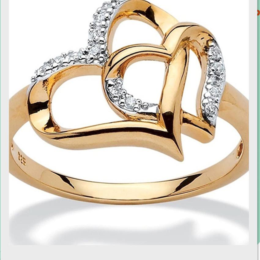 WISHI Double Heart Diamond Proposal Ring - Elegant and Simple Ladies Jewelry Size 10
WISHI Double Heart Diamond Proposal Ring - Elegant and Simple Ladies Jewelry Size 10