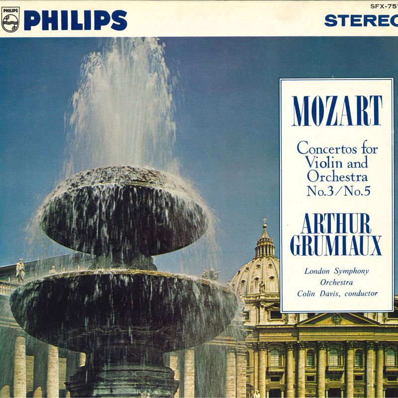 LP Record ARTHUR GRUMIAUX LONDON SYMPHONY OR Mozart Violin Concertos No. 3 K. 2 SFX7519 PHILIPS Japan Classical Used
LP Record ARTHUR GRUMIAUX LONDON SYMPHONY OR Mozart Violin Concertos No. 3 K. 2 SFX7519 PHILIPS Japan Classical Used
