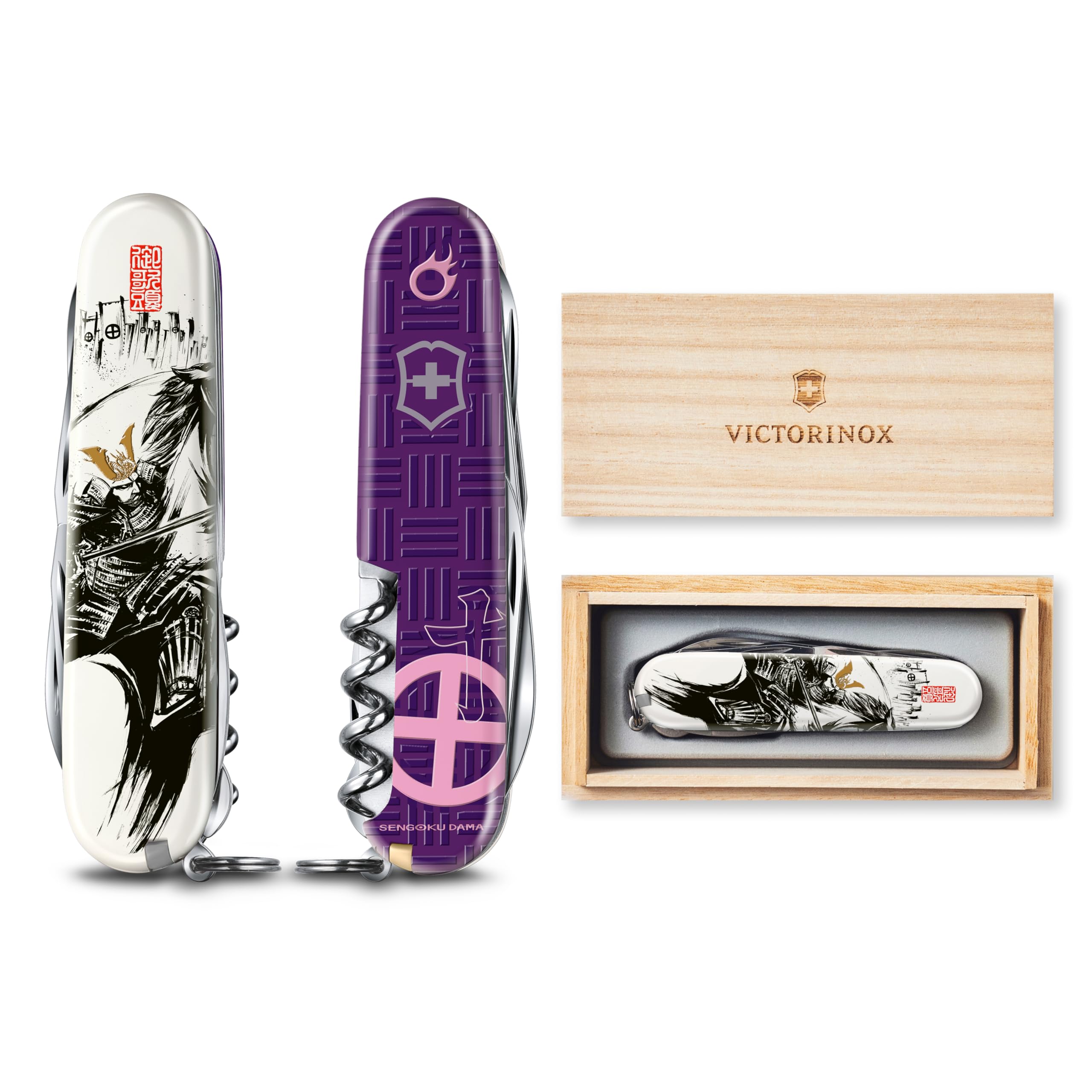 Victorinox Sengoku Sumi-e Climber Multi-Tool 14 Functions Shimazu Yoshihiro Family Crest Battle of Sekigahara Swiss-Made Paulownia Wood Box
Victorinox Sengoku Sumi-e Climber Multi-Tool 14 Functions Shimazu Yoshihiro Family Crest Battle of Sekigahara Swiss-Made Paulownia Wood Box