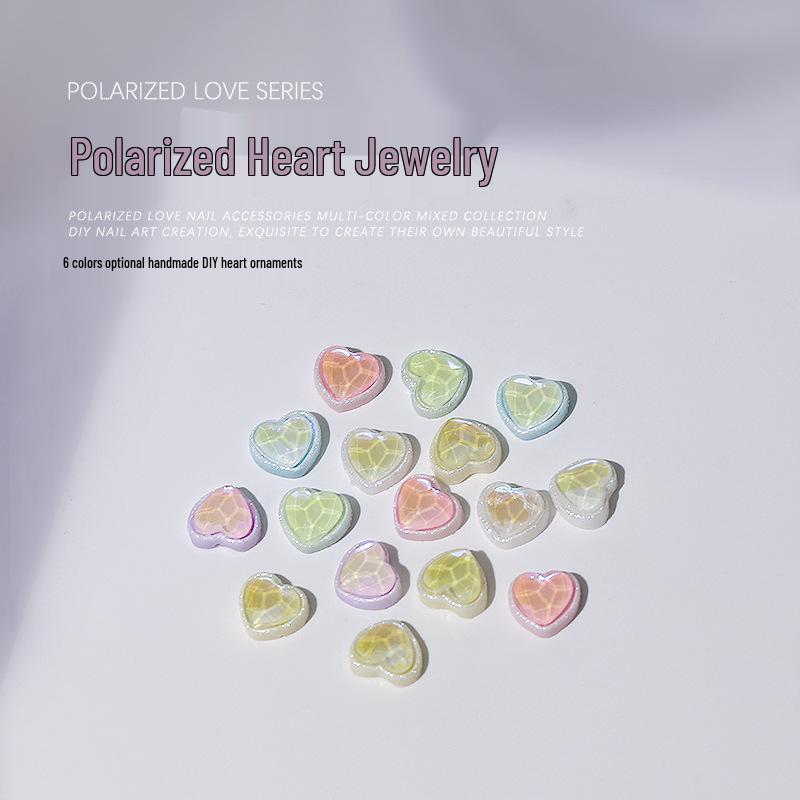 Iridescent Heart Rhinestones: Mocha Peach Flatback Glass Nail Decorations (10 pcs)
Iridescent Heart Rhinestones: Mocha Peach Flatback Glass Nail Decorations (10 pcs)