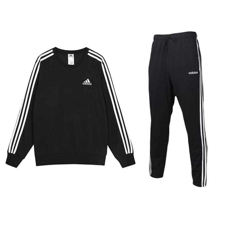 Adidas Striped Logo Design Versatile Top And Mid-Rise Long Pants Casual Sports Set Unisex Sets Black GK9078+DQ3078 S
Adidas Striped Logo Design Versatile Top And Mid-Rise Long Pants Casual Sports Set Unisex Sets Black GK9078+DQ3078 S