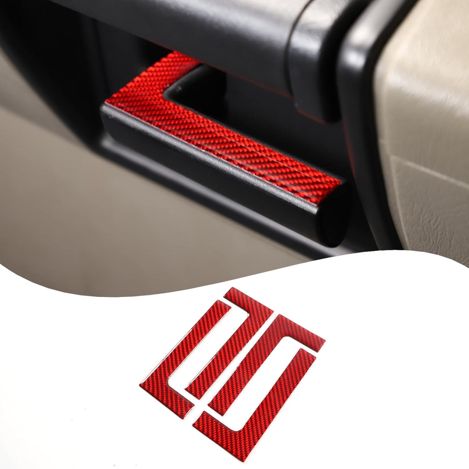 Lcojicep Interior Door Handle Trim Compatible with Hummer H2 2003-2007 Real Soft Carbon Fiber Car Front Rear Door Handle Panel Protection Cover
Lcojicep Interior Door Handle Trim Compatible with Hummer H2 2003-2007 Real Soft Carbon Fiber Car Front Rear Door Handle Panel Protection Cover