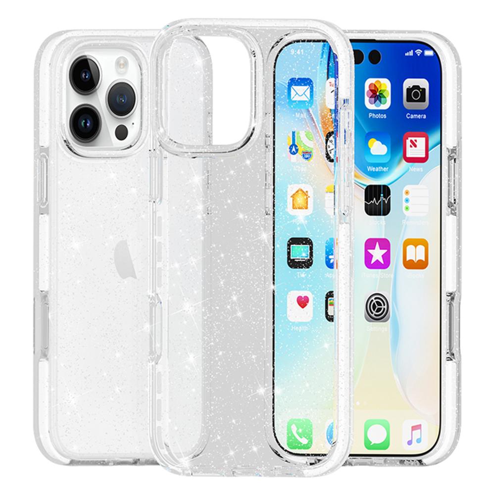 For iPhone 16 Pro Max Glitter Case PC Back TPU+TPE Frame Bling Sparkle Shockproof Cover A
For iPhone 16 Pro Max Glitter Case PC Back TPU+TPE Frame Bling Sparkle Shockproof Cover A