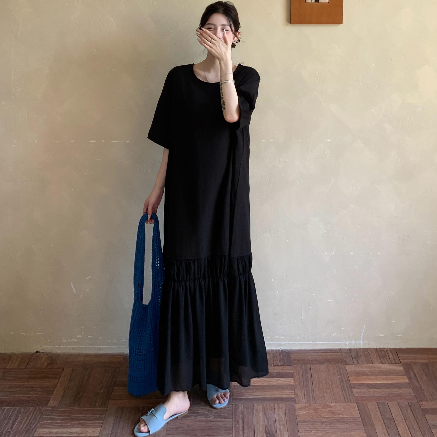 DIMANAF Women 2025 Plus Size Dress Summer Vintage Dress Basic Long Casual Loose Solid Black Dress Maxi 3XL чёрный
DIMANAF Women 2025 Plus Size Dress Summer Vintage Dress Basic Long Casual Loose Solid Black Dress Maxi 3XL чёрный