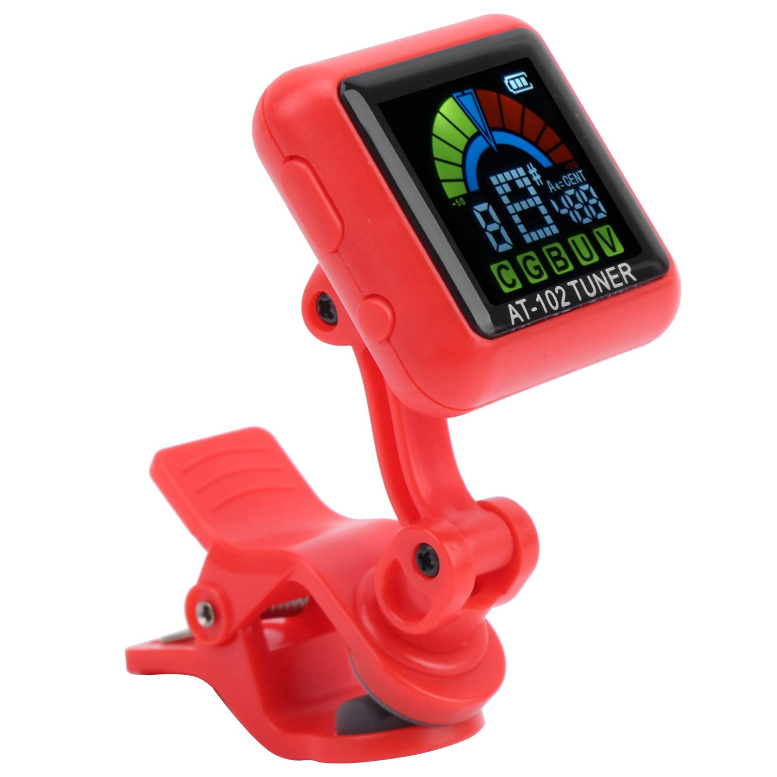 USB Guitar for and String Clip-on Tuner, Rechargeable, Half-Tone Compatible, Bass, Ukulele, Violin, Instruments, AT-102 (Red)
USB Guitar for and String Clip-on Tuner, Rechargeable, Half-Tone Compatible, Bass, Ukulele, Violin, Instruments, AT-102 (Red)