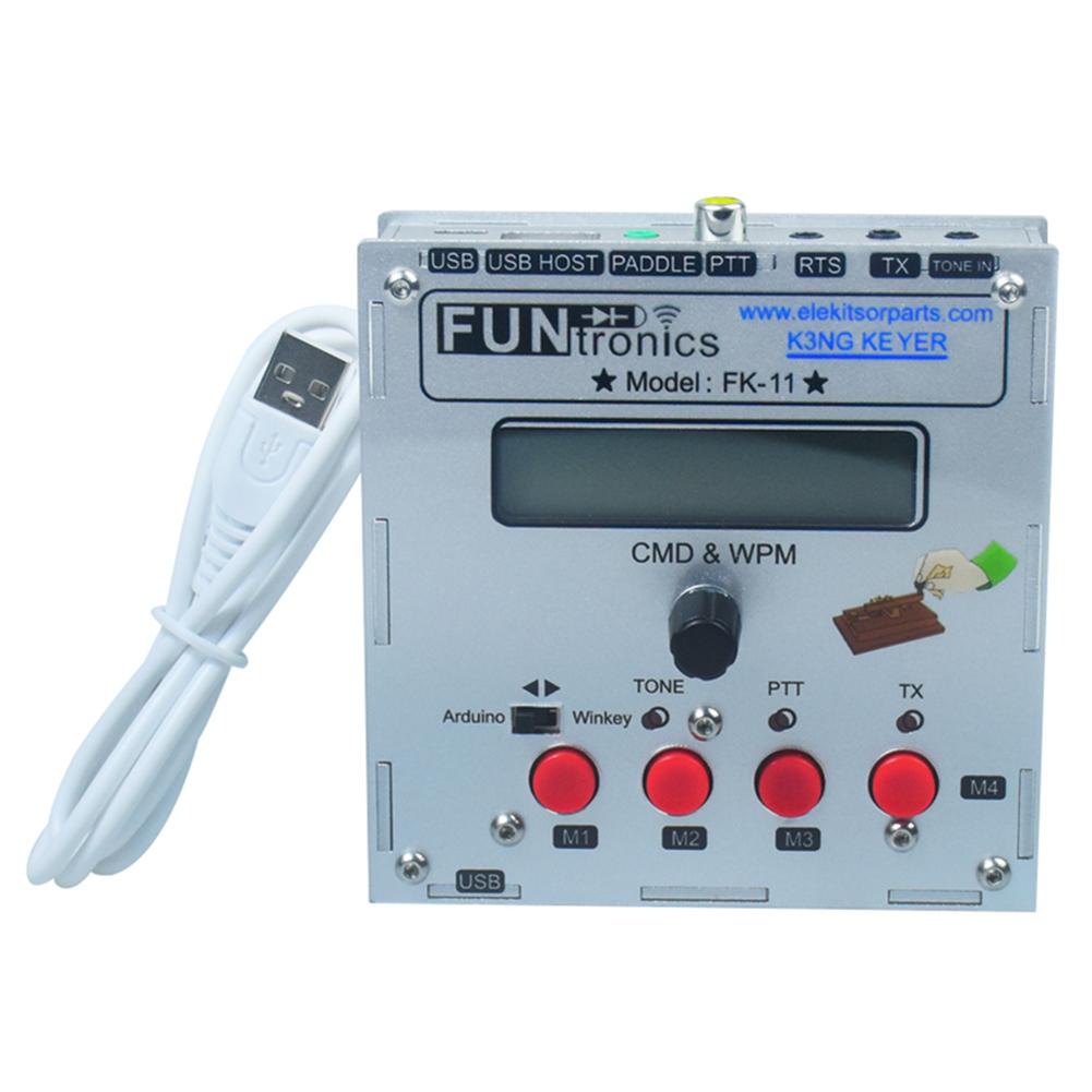 K3NG Keyer CW Contest Keyer CW Exerciser Learning K3NG HamRadio Telegram Trainer LCD Display USB Keyboard for Arduino білий
K3NG Keyer CW Contest Keyer CW Exerciser Learning K3NG HamRadio Telegram Trainer LCD Display USB Keyboard for Arduino білий