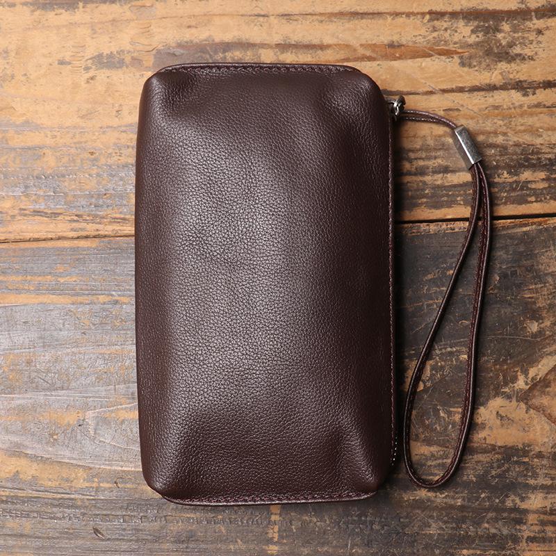 Men s Genuine Leather Soft Clutch Bag - Long Zipper Wallet, Cowhide First Layer, Handheld Casual
Men s Genuine Leather Soft Clutch Bag - Long Zipper Wallet, Cowhide First Layer, Handheld Casual