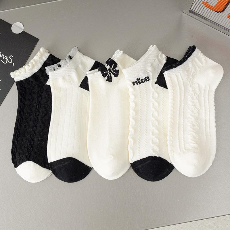 5 пар женских носков до щиколотки черного и белого цвета, удобные милые короткие носки, женские чулки и чулочно-носочные изделия
5 пар женских носков до щиколотки черного и белого цвета, удобные милые короткие носки, женские чулки и чулочно-носочные изделия