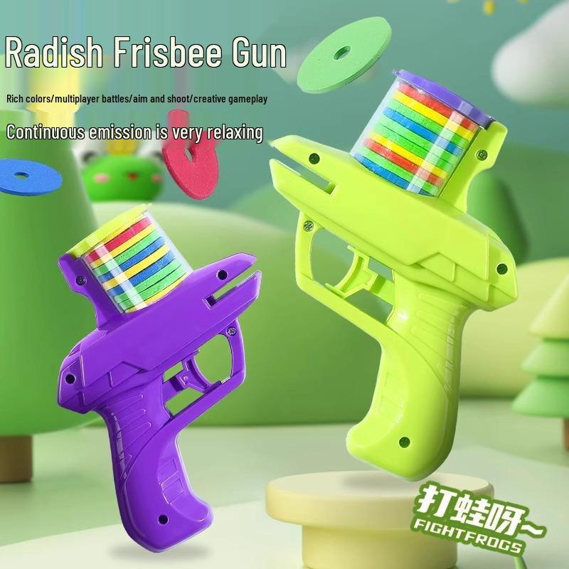 Kids Carrot Soft Bullet & Frisbee Toy Gun: Rapid-Fire Educational Play for Boys & Girls
Kids Carrot Soft Bullet & Frisbee Toy Gun: Rapid-Fire Educational Play for Boys & Girls