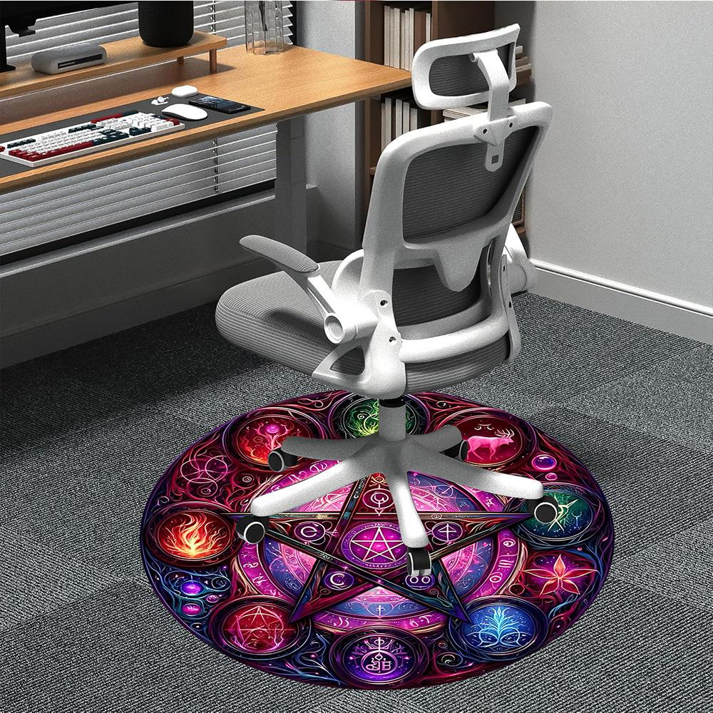 1pc Mystic Symbols Chair Carpet for Office Non-Slip, Machine Washable Rug for Office, Room - Polyester, Machine Made yy251029162 80cm by 80cm
1pc Mystic Symbols Chair Carpet for Office Non-Slip, Machine Washable Rug for Office, Room - Polyester, Machine Made yy251029162 80cm by 80cm