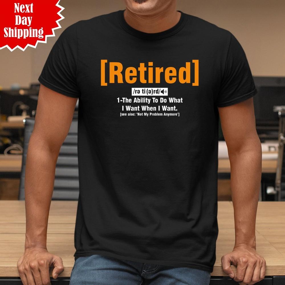 Retired Definition Men T-Shirt Printed Funny Retirement Gift Regular Fit Tee Top 4XL
Retired Definition Men T-Shirt Printed Funny Retirement Gift Regular Fit Tee Top 4XL