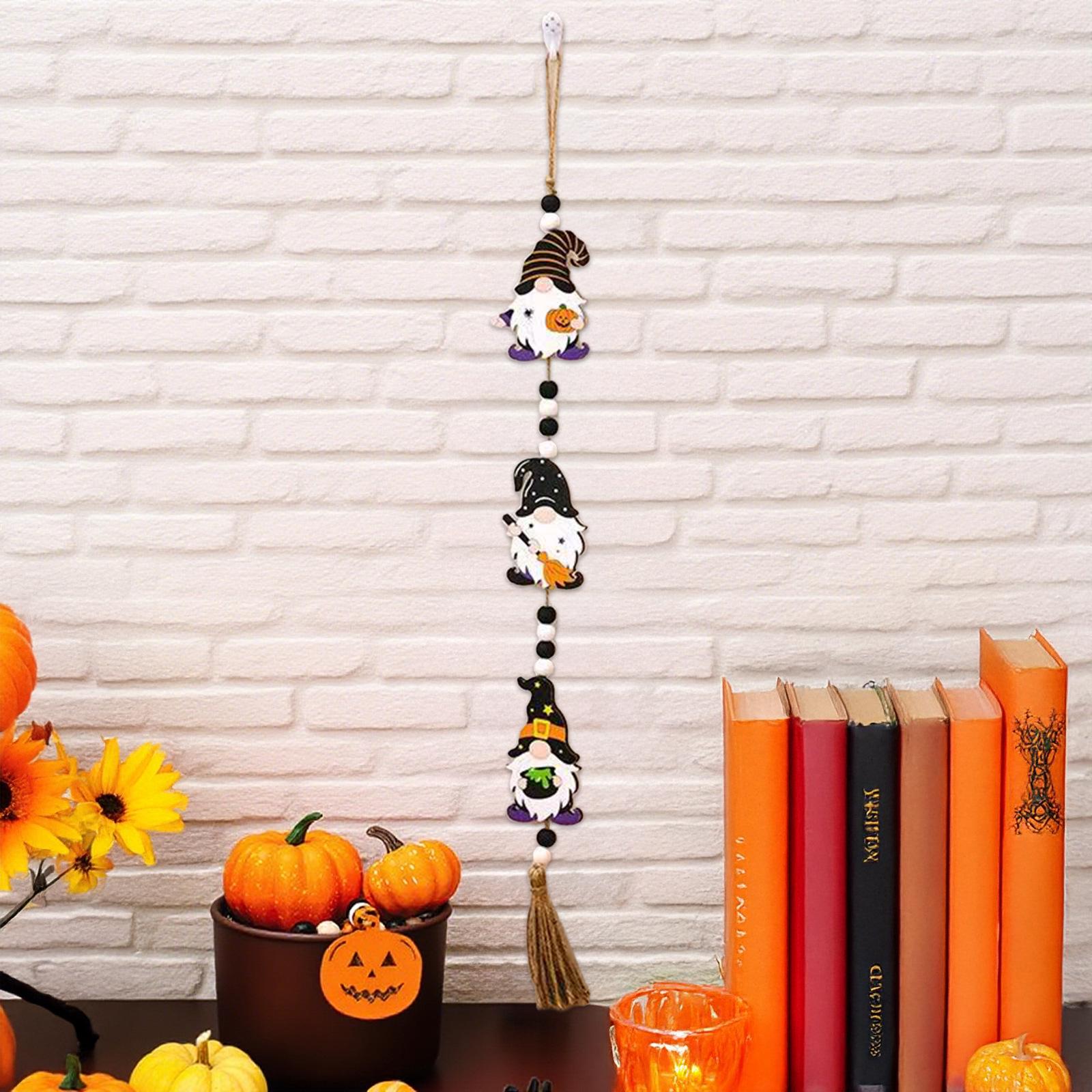 Ming Guan Wooden Halloween Sign: Ghost Festival Beaded String with Pumpkin & Bat Pendant for Home or Party Decor
Ming Guan Wooden Halloween Sign: Ghost Festival Beaded String with Pumpkin & Bat Pendant for Home or Party Decor