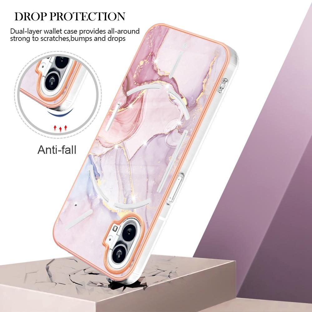 For Nothing Phone (1) 5G TPU Case with IMD Marble Pattern Electroplated Back Cover Rose Gold 005
For Nothing Phone (1) 5G TPU Case with IMD Marble Pattern Electroplated Back Cover Rose Gold 005