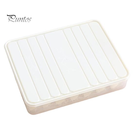 Ящик для хранения пельменей, большая емкость, органайзер для холодильника, прозрачный ящик для хранения продуктов для домашней кухни L белый