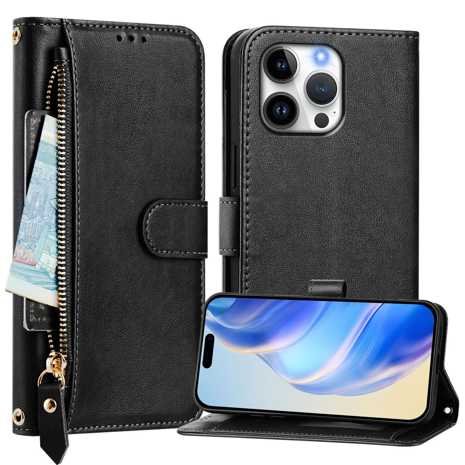 For iPhone 16 Pro Max Case Zipper Pocket Multiple Card Slots Leather Phone Cover Brown
For iPhone 16 Pro Max Case Zipper Pocket Multiple Card Slots Leather Phone Cover Brown