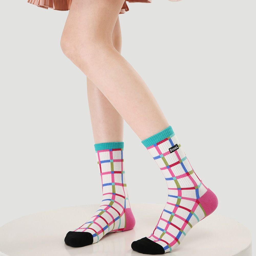 Korean Style Patchwork Color Socks Knitting Middle Tube Socks Cute Cartoon Socks Female A
Korean Style Patchwork Color Socks Knitting Middle Tube Socks Cute Cartoon Socks Female A
