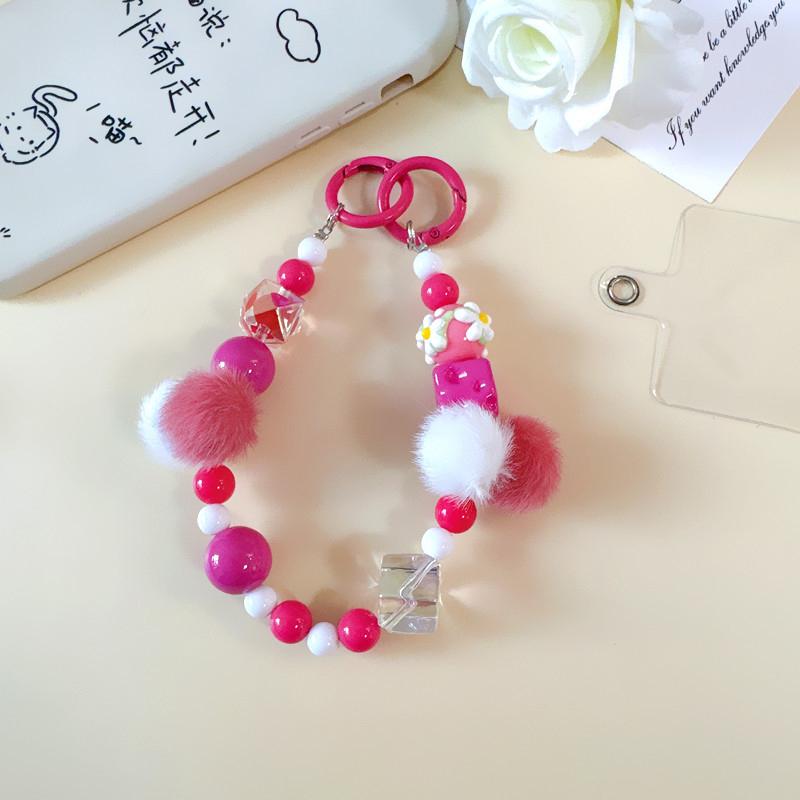 Hand-Painted Beads, Beaded Mobile Phone Chains, Bag Pendants, Fur Balls, Mobile Phone Case Accessories рожевий червоний колір
Hand-Painted Beads, Beaded Mobile Phone Chains, Bag Pendants, Fur Balls, Mobile Phone Case Accessories рожевий червоний колір