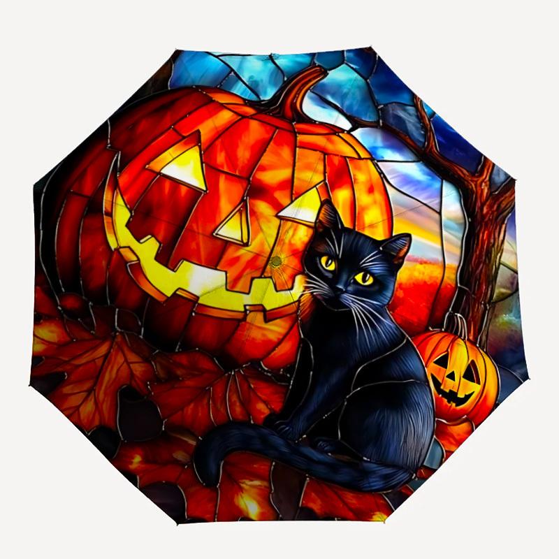 1PC Halloween Black Cat Pumpkin Decor Automatic Open/close, All-Season Portable Folding Umbrella for Women & Men yy250919190
1PC Halloween Black Cat Pumpkin Decor Automatic Open/close, All-Season Portable Folding Umbrella for Women & Men yy250919190