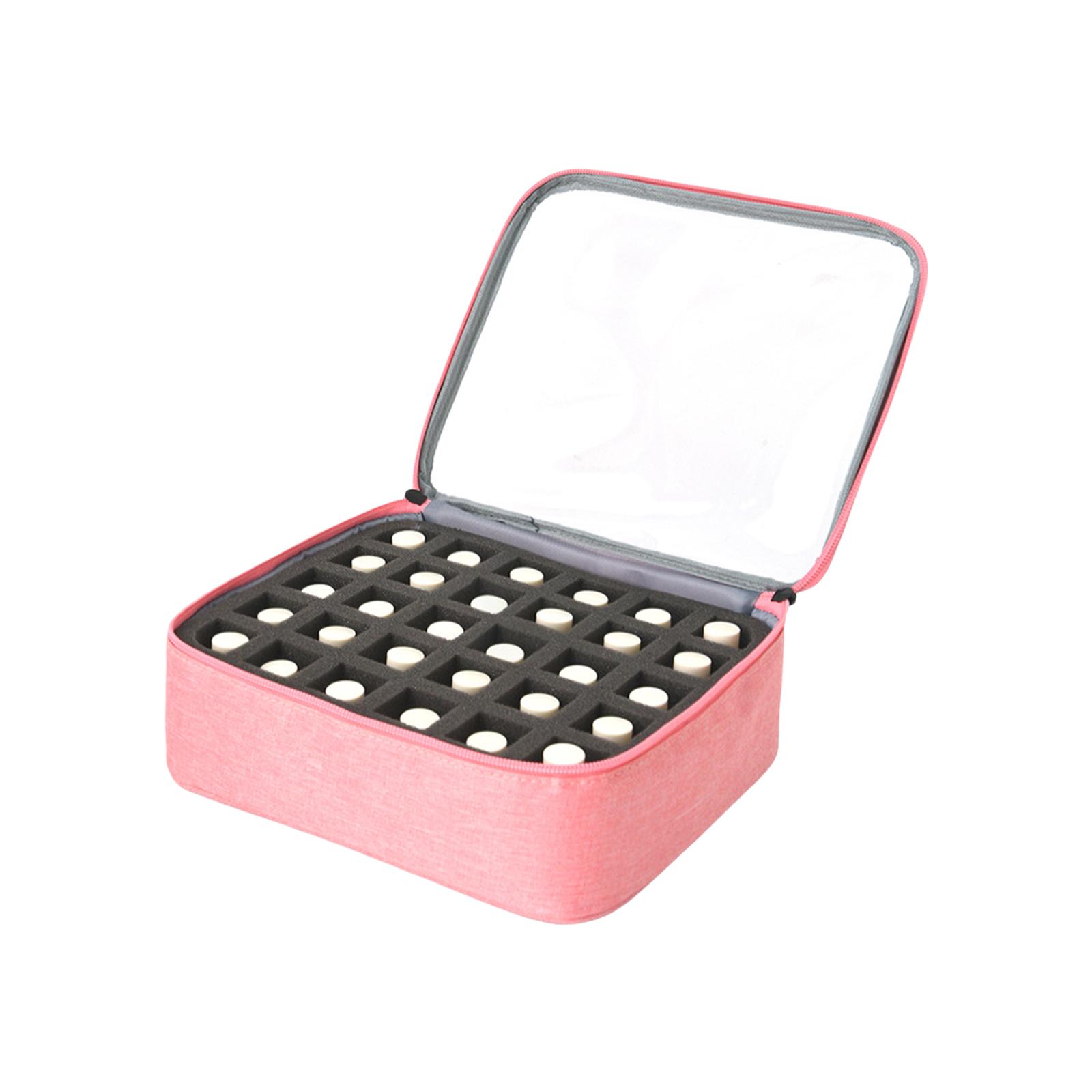 Портативный контейнер для хранения лака для ногтей, футляр с 30 отверстиями и прозрачным дизайном для эфирных масел и маникюра, легкий доступ розовый
Портативный контейнер для хранения лака для ногтей, футляр с 30 отверстиями и прозрачным дизайном для эфирных масел и маникюра, легкий доступ розовый