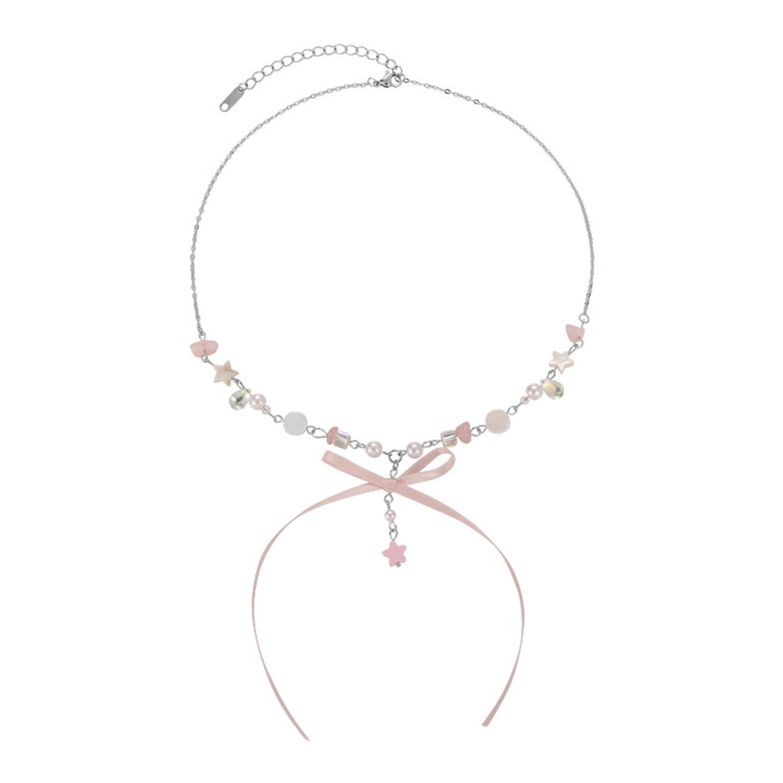 Милое ожерелье с подвеской в виде банта из бисера, цепочка на ключицу, регулируемый чокер, темпераментное ожерелье с жемчужными бусинами для женщин розовый
Милое ожерелье с подвеской в виде банта из бисера, цепочка на ключицу, регулируемый чокер, темпераментное ожерелье с жемчужными бусинами для женщин розовый