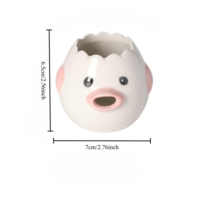 Egg White and Yolk Separator, Kitchen Cute Ceramic Filter Protein Separator Creative Tool розовый
Egg White and Yolk Separator, Kitchen Cute Ceramic Filter Protein Separator Creative Tool розовый