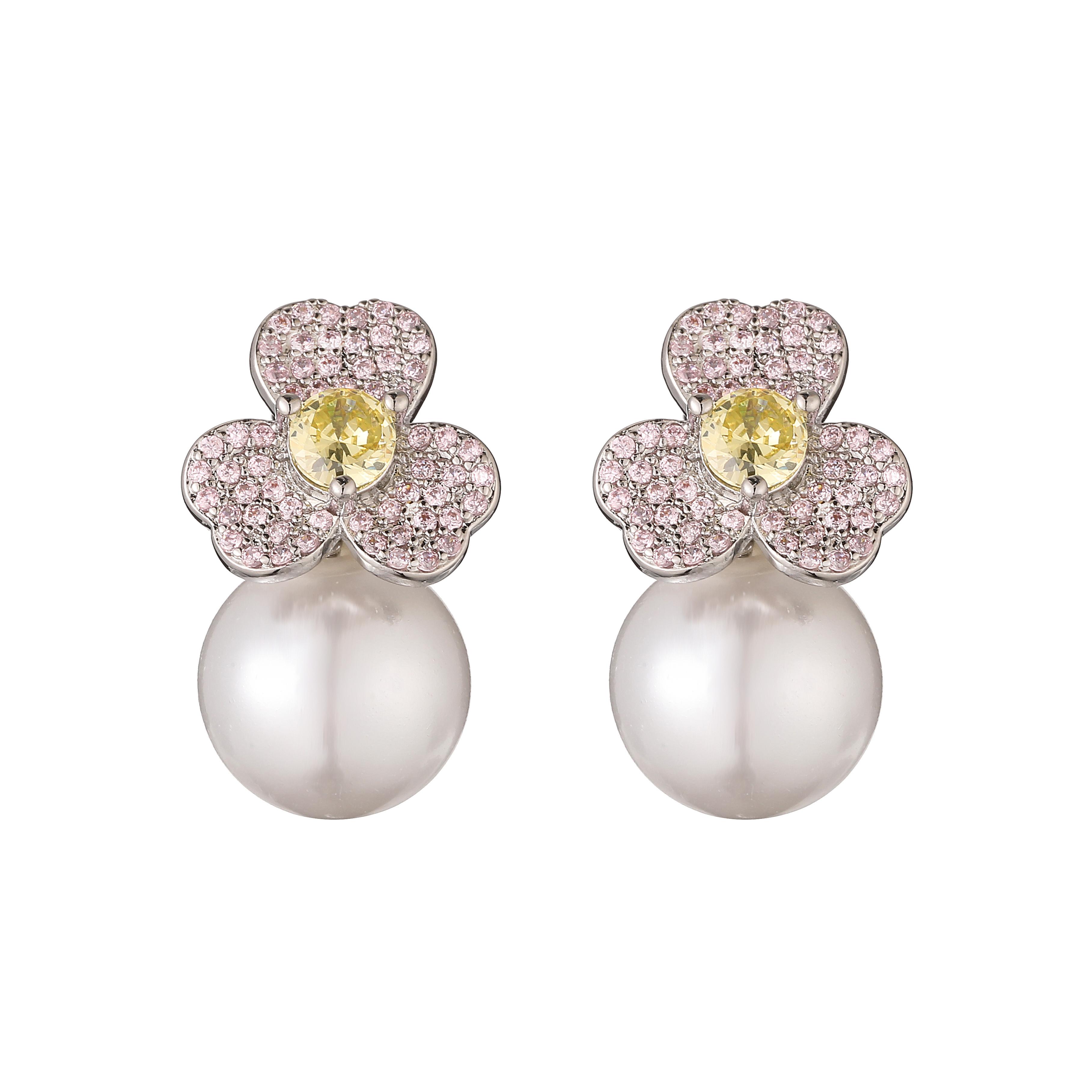 HECHENG,Fashion Flower Pearl Drop Earrings For Women Sweet Zircon Ear Studs Gifts Bijoux Party Wedding Zircon розовый/медный
HECHENG,Fashion Flower Pearl Drop Earrings For Women Sweet Zircon Ear Studs Gifts Bijoux Party Wedding Zircon розовый/медный