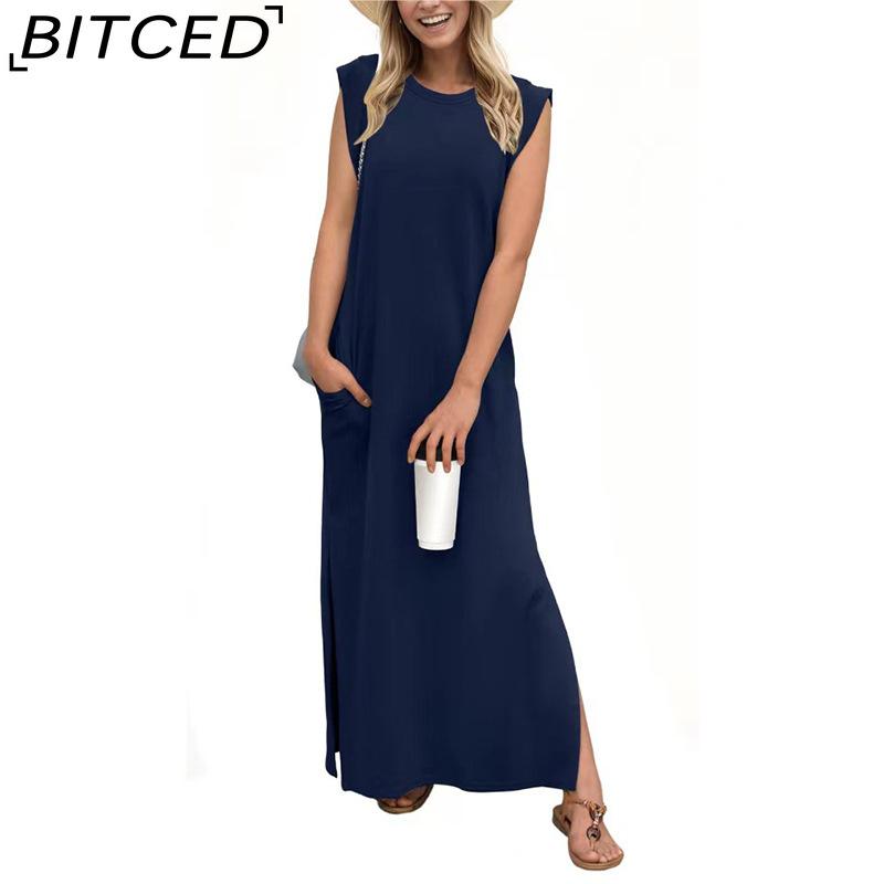 BITCED Women s Summer Solid-Colour Casual Loose-Fit Pocket Dress Long Dress XXL темно-синий
BITCED Women s Summer Solid-Colour Casual Loose-Fit Pocket Dress Long Dress XXL темно-синий