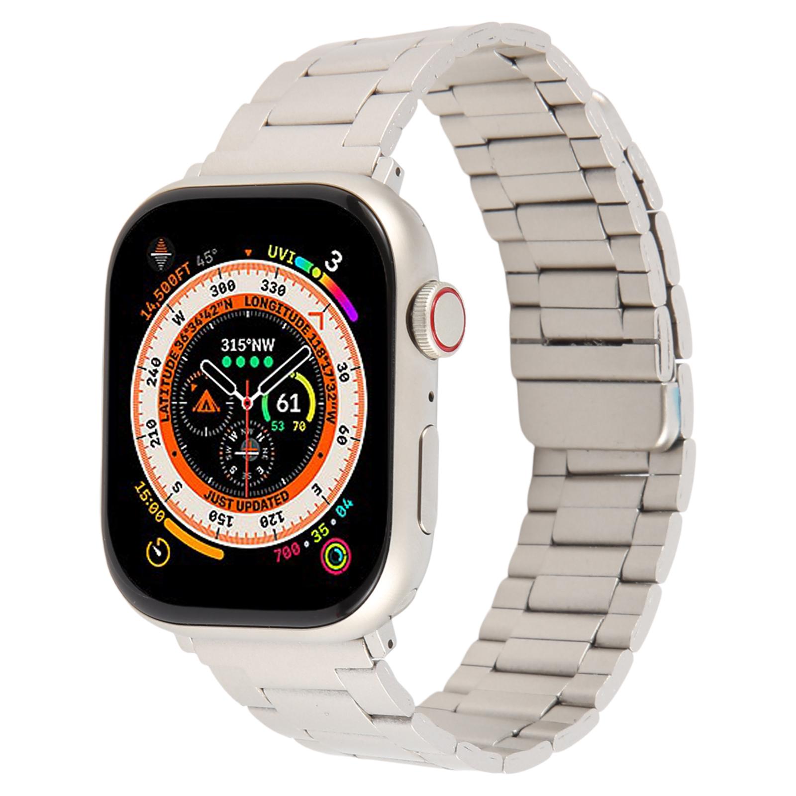 Metal Watch Band for Apple Watch Series 10 9 8 7 SE 6 5 4 3 2 1 42mm 41mm 40mm 38mm Magnetic Three Bead Wrist Strap Silver+Black
Metal Watch Band for Apple Watch Series 10 9 8 7 SE 6 5 4 3 2 1 42mm 41mm 40mm 38mm Magnetic Three Bead Wrist Strap Silver+Black