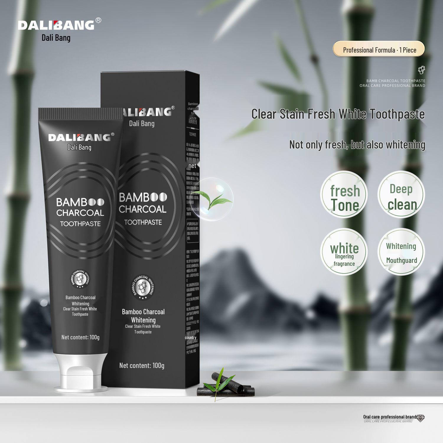 Dali Bang Bamboo Charcoal Whitening Mint Toothpaste for Stain Removal and Fresh Breath
Dali Bang Bamboo Charcoal Whitening Mint Toothpaste for Stain Removal and Fresh Breath