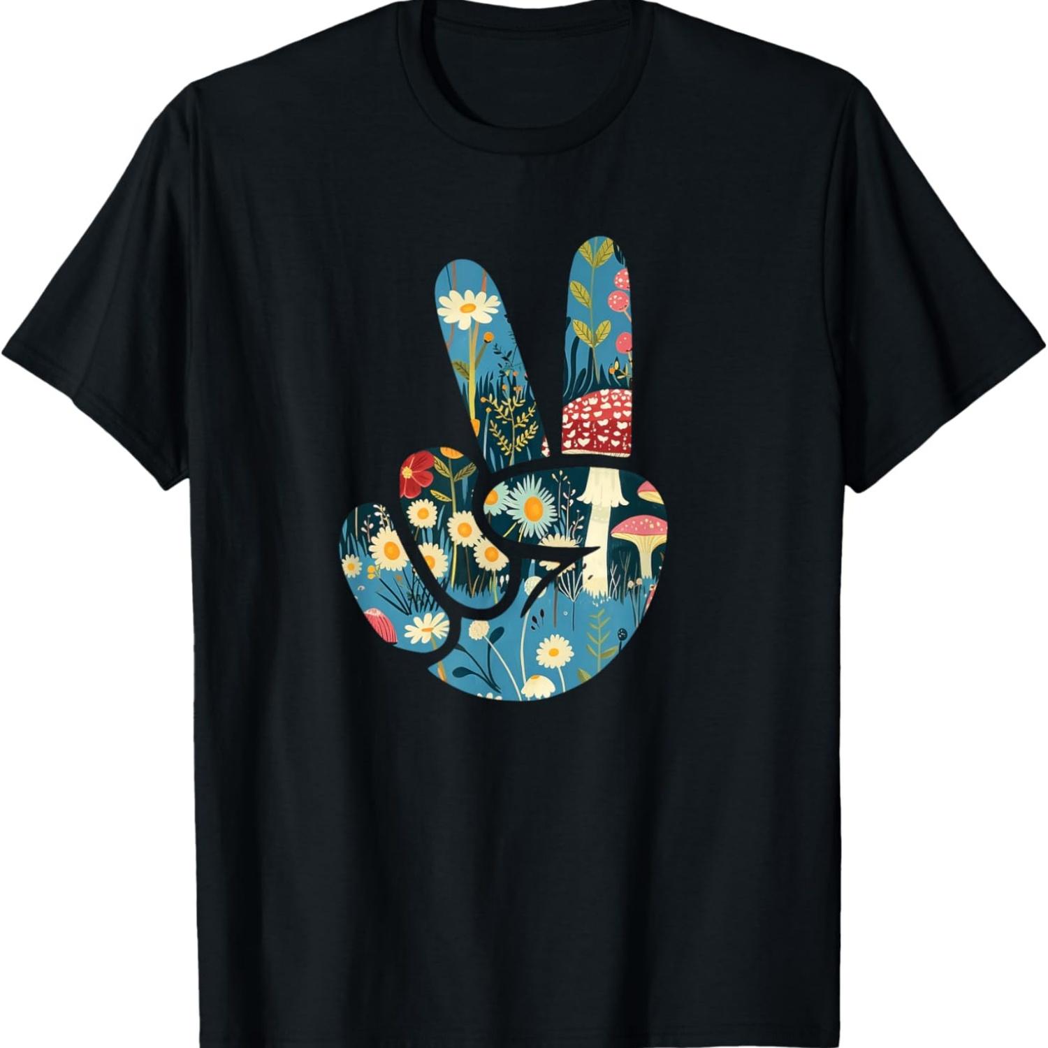 Natural Silhouette Forest Meadow Cottagecore Peace Sign Hand T-Shirt(28) S чёрный
Natural Silhouette Forest Meadow Cottagecore Peace Sign Hand T-Shirt(28) S чёрный