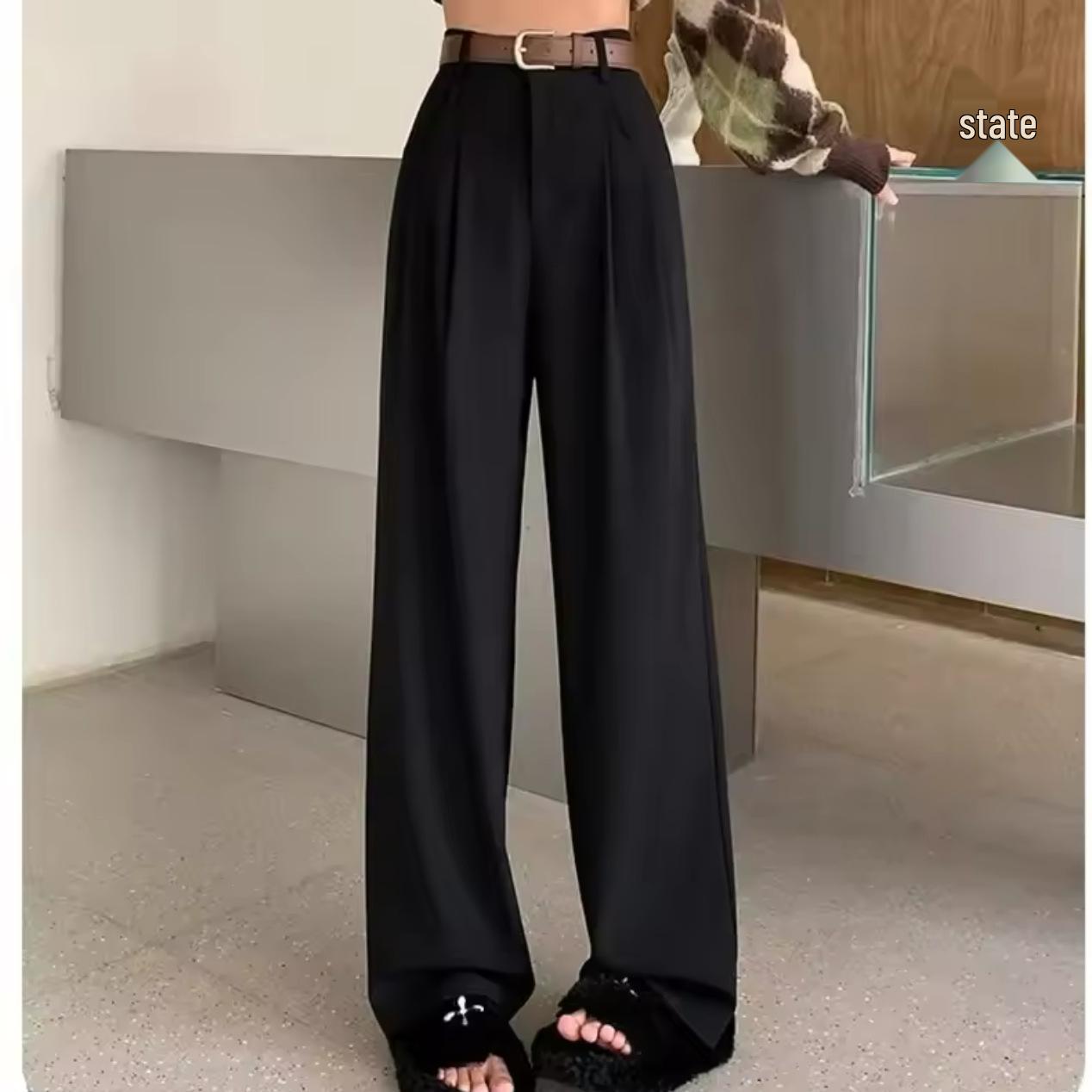 2024 Women s High-Waisted Straight-Leg Wide-Leg Trousers - Spring/Autumn Casual Suit Pants with High-End Drape and New Temperament Style. XL
2024 Women s High-Waisted Straight-Leg Wide-Leg Trousers - Spring/Autumn Casual Suit Pants with High-End Drape and New Temperament Style. XL