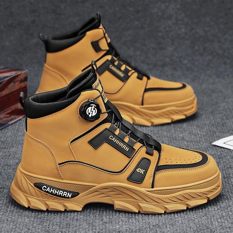 Rotating button high-top Martin boots men s shoes autumn and winter new 2024 tooling shoes men s British style platform short boots 39
Rotating button high-top Martin boots men s shoes autumn and winter new 2024 tooling shoes men s British style platform short boots 39