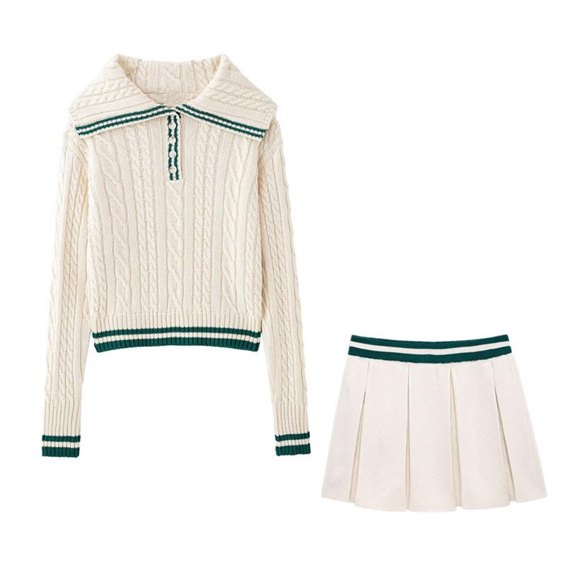 2025 Spring Women s Slim Fit Knitwear & Midi Skirt Set with Turn-Down Collar, Long Sleeves M
2025 Spring Women s Slim Fit Knitwear & Midi Skirt Set with Turn-Down Collar, Long Sleeves M