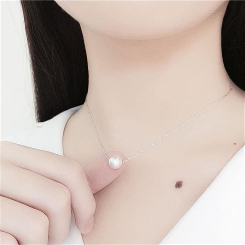 925 Sterling Silver Korean Version Simple Pearl Pendant Clavicle Chain Necklace Women Light Luxury Mature Wedding Jewelry Gift срібний
925 Sterling Silver Korean Version Simple Pearl Pendant Clavicle Chain Necklace Women Light Luxury Mature Wedding Jewelry Gift срібний