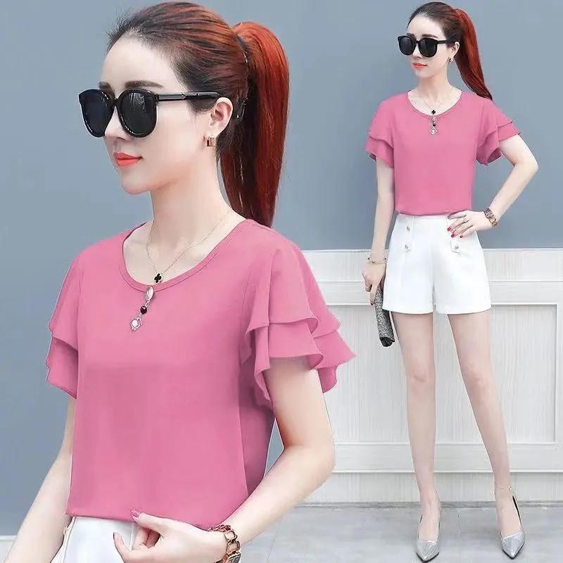 Женская летняя рубашка с короткими рукавами, удобный и облегающий универсальный топ
Женская летняя рубашка с короткими рукавами, удобный и облегающий универсальный топ