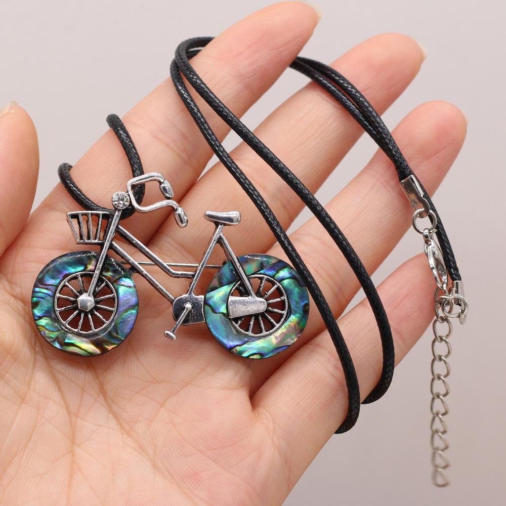 1 шт., ожерелье из натуральной раковины морского ушка, подвеска в форме велосипеда, подвески с кожаным ремешком, цепочки для женщин и мужчин, ювелирные изделия, подарки 50x35 мм 50x35mm
1 шт., ожерелье из натуральной раковины морского ушка, подвеска в форме велосипеда, подвески с кожаным ремешком, цепочки для женщин и мужчин, ювелирные изделия, подарки 50x35 мм 50x35mm