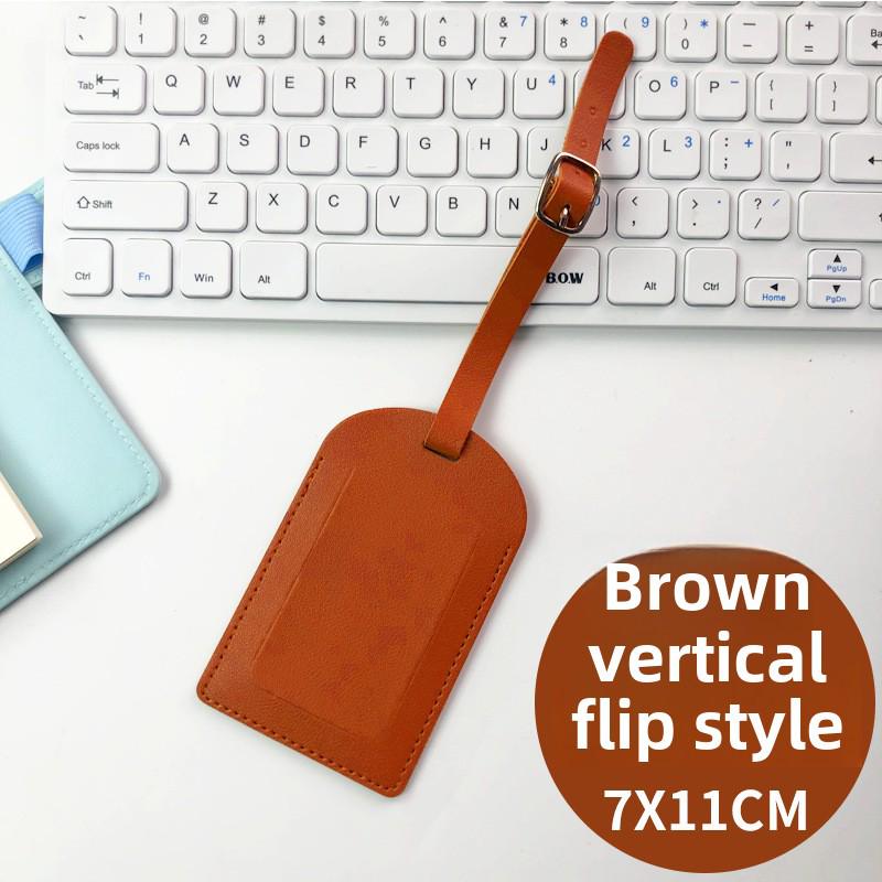 Фирменная бирка для багажа из искусственной кожи с 11-цветной откидной крышкой
Фирменная бирка для багажа из искусственной кожи с 11-цветной откидной крышкой