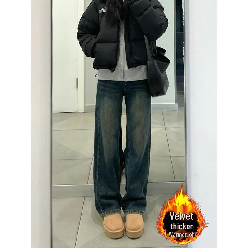 Plus Size High Waist Slimming Velvet-Lined Retro Gray Jeans for Women XL
Plus Size High Waist Slimming Velvet-Lined Retro Gray Jeans for Women XL