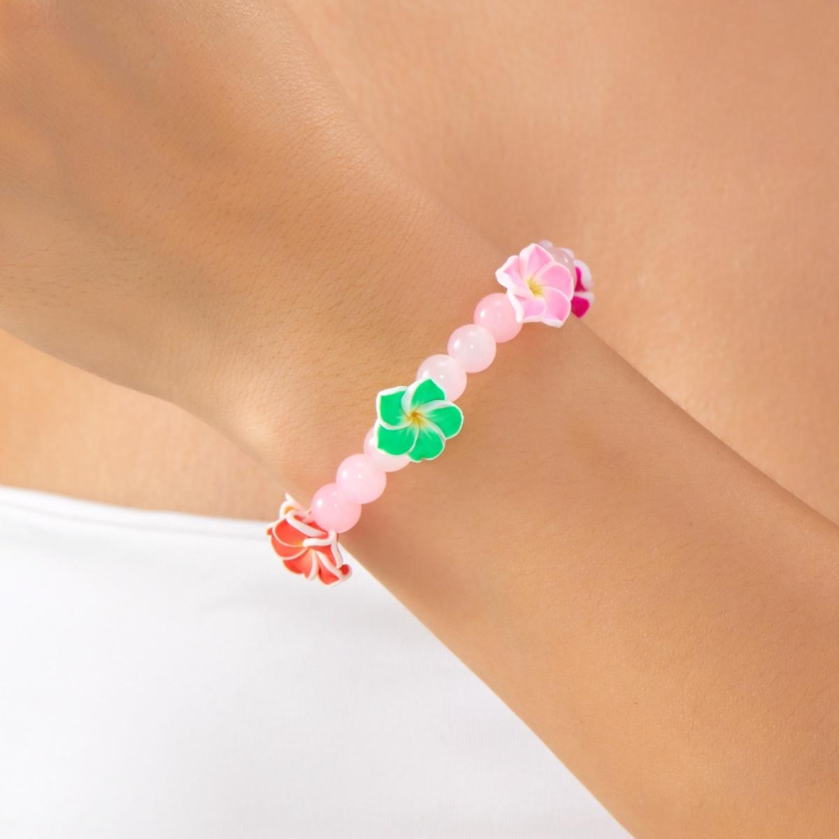 Colorful Soft Clay Flower Glass Beaded Bracelets For Women Men Bohemia Summer Beach Floral Bangle Vacation Fashion Party Jewelry
Colorful Soft Clay Flower Glass Beaded Bracelets For Women Men Bohemia Summer Beach Floral Bangle Vacation Fashion Party Jewelry