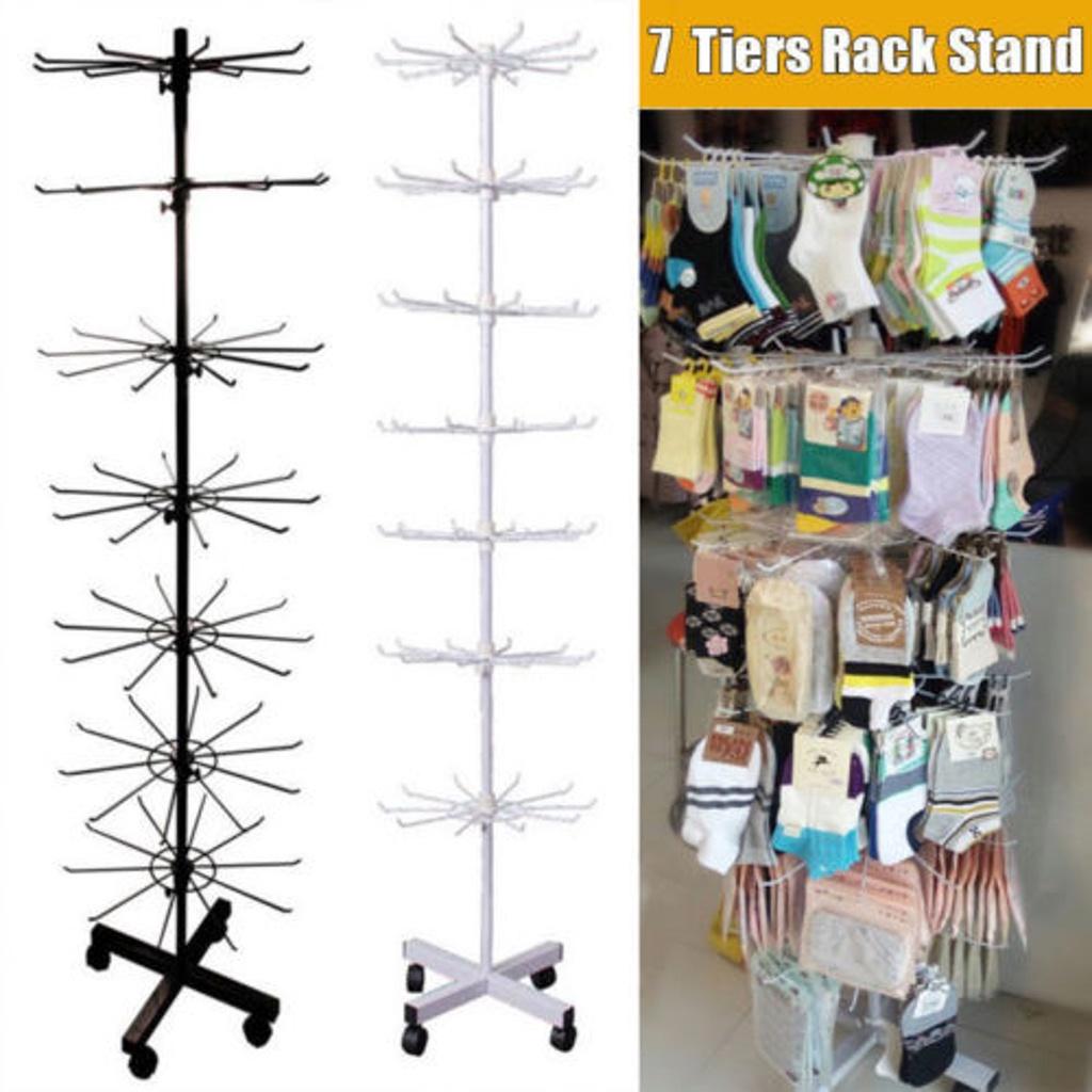 7 Ярусов 70 Крючков Подставка-Вешалка для Демонстрации Носков, Шляп, Кепок, Париков, Шарфов, Браслетов, Подвесок, Полка для Хранения, Белый/Черный, Новая Вращающаяся Стойка чёрный
7 Ярусов 70 Крючков Подставка-Вешалка для Демонстрации Носков, Шляп, Кепок, Париков, Шарфов, Браслетов, Подвесок, Полка для Хранения, Белый/Черный, Новая Вращающаяся Стойка чёрный