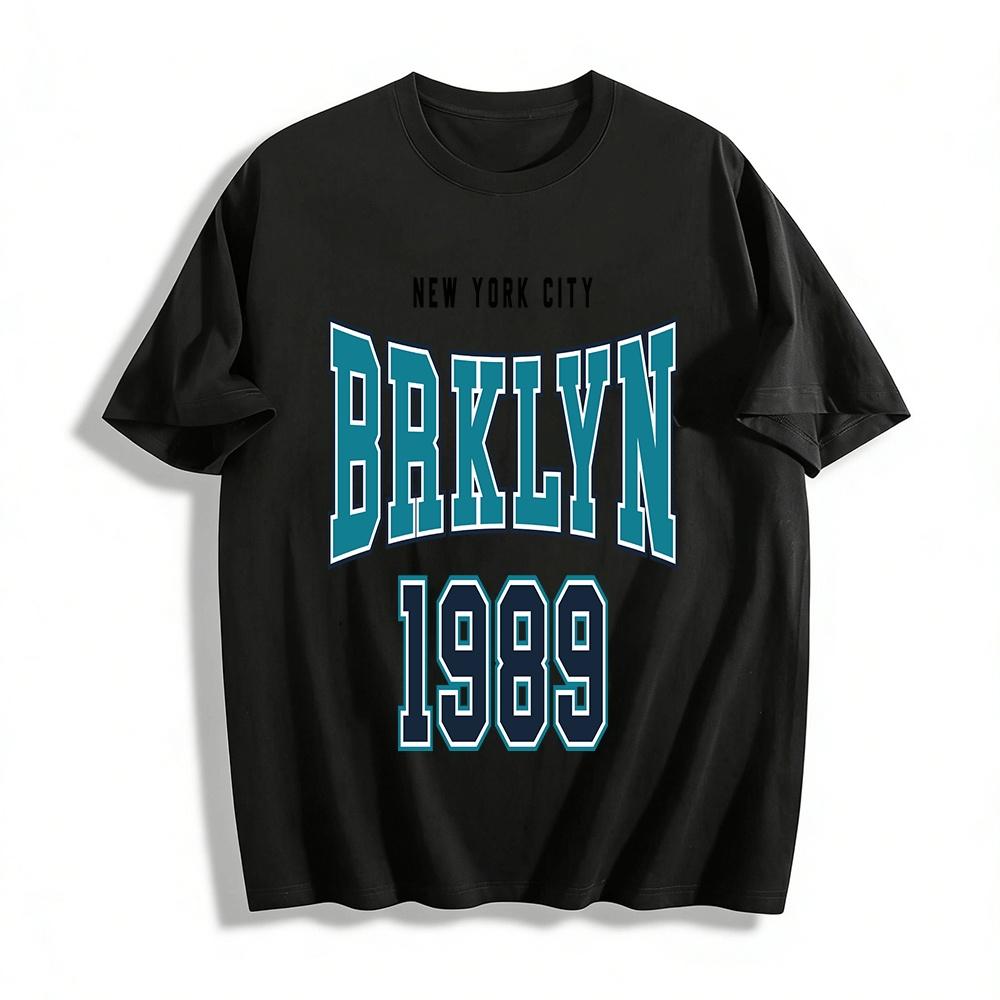New York Brooklyn 1989 Retro Graphic Casual Unisex Tee Pure cotton T-shirt XXS
New York Brooklyn 1989 Retro Graphic Casual Unisex Tee Pure cotton T-shirt XXS