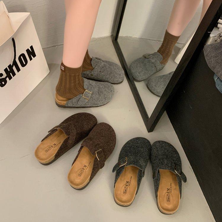 Шерстяные туфли на платформе, увеличивающие рост, для женщин, которые можно носить весной и летом 2025 года, ретро-тапочки на одну ногу, ленивые сандалии с завязками на голове и полусандалии 35 темно-коричневого
Шерстяные туфли на платформе, увеличивающие рост, для женщин, которые можно носить весной и летом 2025 года, ретро-тапочки на одну ногу, ленивые сандалии с завязками на голове и полусандалии 35 темно-коричневого