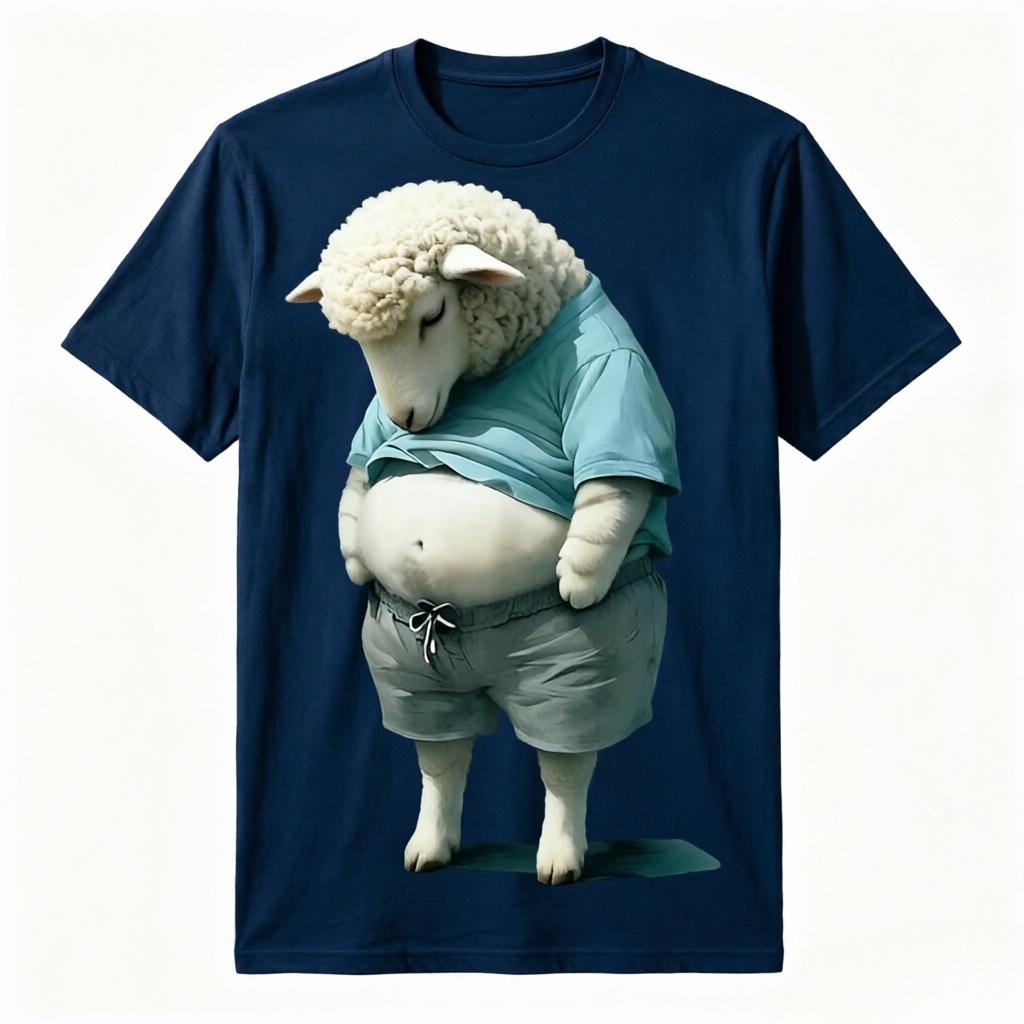 Humorous Chubby Sheep Cartoon TShirt Unisex Women Casual Loose Summer Funny Animal Tee 4XL
Humorous Chubby Sheep Cartoon TShirt Unisex Women Casual Loose Summer Funny Animal Tee 4XL